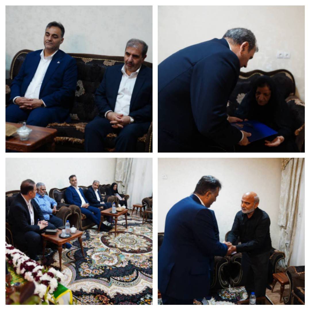 تجلیل مدیرعامل سازمان منطقه ویژه اقتصادی انرژی پارس از خانواده شهید «علی امامی» / سخاوت اسدی: اقتدار امروز صنعت مدیون ایثار شهداست