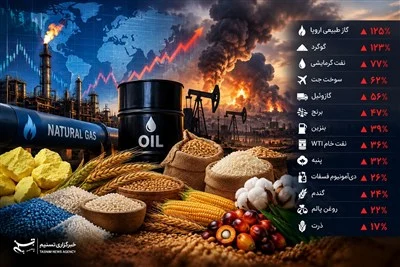 جهش چشمگیر قیمت ۱۴ کالای اساسی از آغاز جنگ علیه ایران