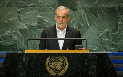 مسعود پزشکیان در هشتاد و یکمین مجمع عمومی سازمان ملل سخنرانی می‌کند