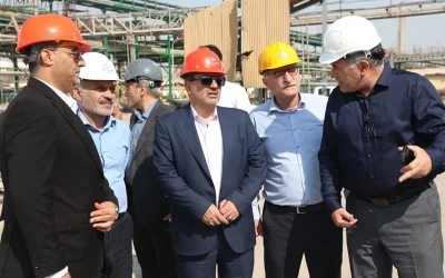 بازدید رئیس هیئت‌رئیسه صندوق‌های بازنشستگی صنعت نفت از ظرفیت‌های پتروشیمی بندرماهشهر