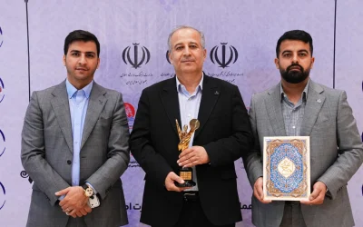 تندیس زرین چهره‌های نامی صنعت و اقتصاد بر دستان مدیرعامل پتروشیمی فن‌آوران