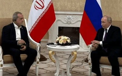 پوتین در دیدار با مسعود پزشکیان: پیام صلح به رهبر ایران