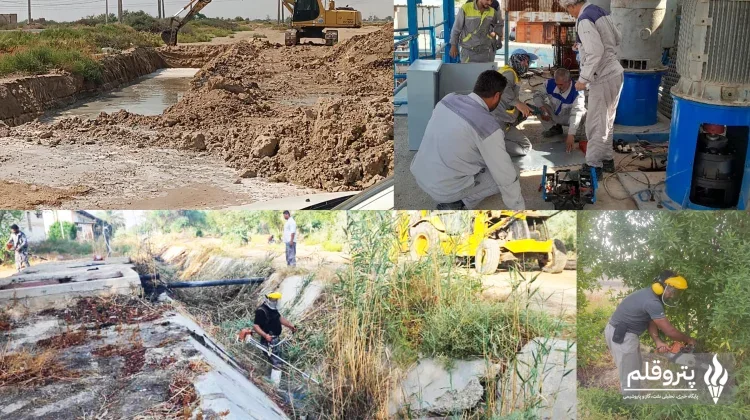 آماده‌باش شرکت عملیات غیرصنعتی پتروشیمی برای بارندگی‌ها؛ افزایش ظرفیت دفع آب‌های سطحی شهرک بعثت